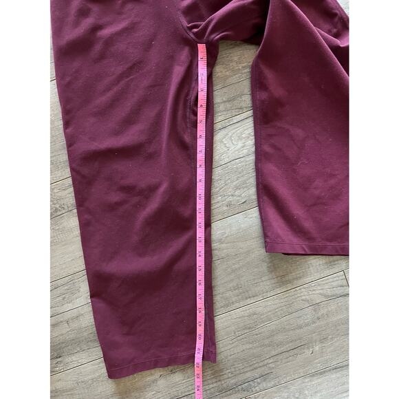 Prana Legging Medium Maroon Red Crop Pants Yoga Workout Wide-Leg - Picture 6 of 6